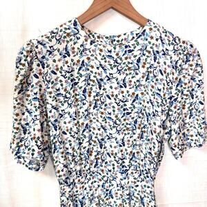 VINTAGE Cottagecore Dress Women's 6P Floral Maxi Fairy Floral Garden Party Fairy